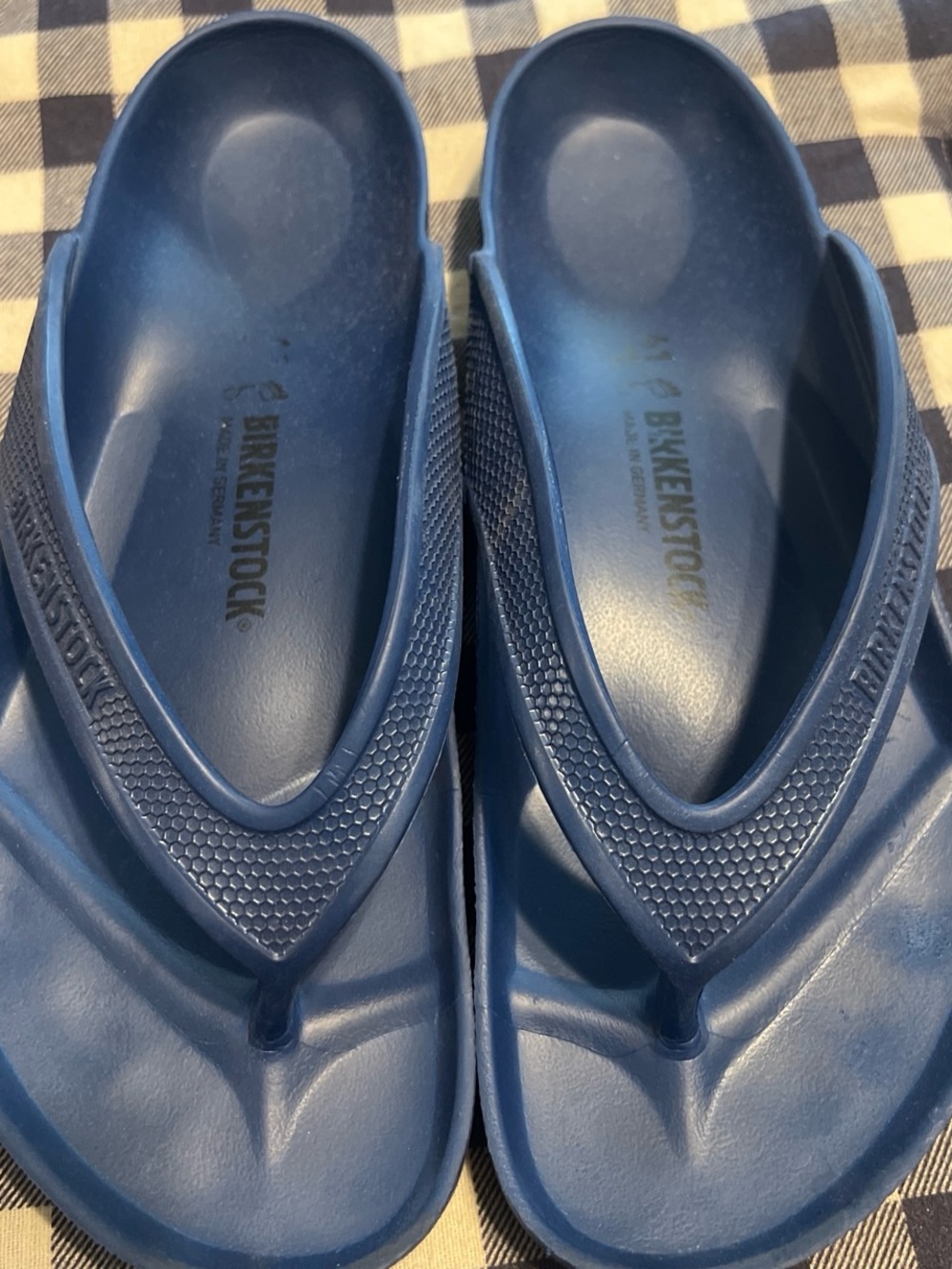 Birkenstock Navy Blue EVA Thong Sandals